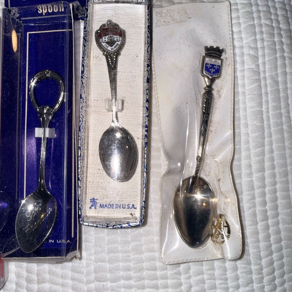 Silver Souvenir Spoon Set